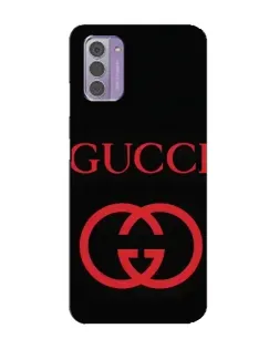 Чехол для Nokia G42 с картинкой «Gucci — красный логотип»