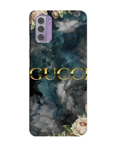Чехол для Nokia G42 с картинкой «Абстрактные цветы Gucci»