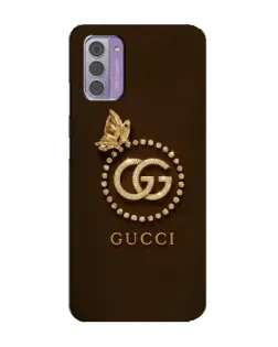 Чехол для Nokia G42 с картинкой «Gucci — золотая бабочка»