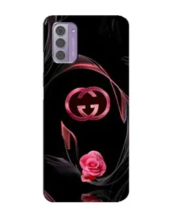 Чехол для Nokia G42 с картинкой «Gucci — неоновая роза»