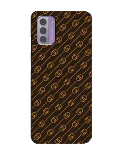 Чехол для Nokia G42 с картинкой «Gucci — золотые диагонали»