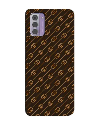 Чехол для Nokia G42 с картинкой «Gucci — золотые диагонали»