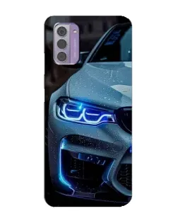 Чохол для Nokia G42 з картинкою «Погляд BMW з синіми фарами»