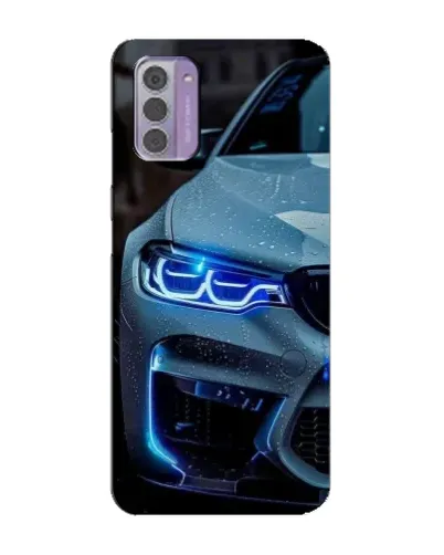 Чохол для Nokia G42 з картинкою «Погляд BMW з синіми фарами» Чохол для Nokia G42 з картинкою «Погляд BMW з синіми фарами»