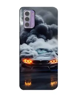 Чохол для Nokia G42 з картинкою «BMW у диму»