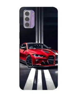 Чохол для Nokia G42 з картинкою «Червона BMW на дорозі»