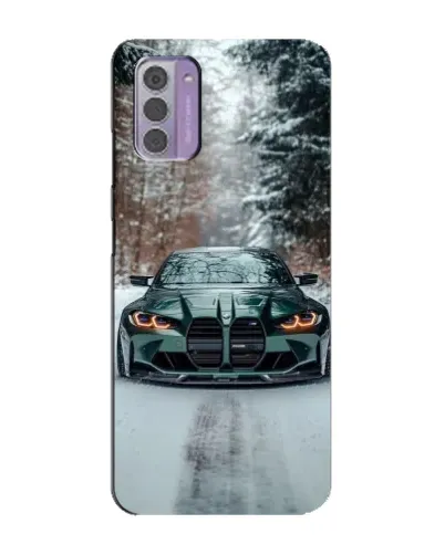 Чохол для Nokia G42 з картинкою «BMW у зимовому лісі» Чохол для Nokia G42 з картинкою «BMW у зимовому лісі»