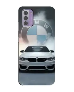Чехол для Nokia G42 с картинкой «BMW в белом дыму» Чехол для Nokia G42 с картинкой «BMW в белом дыму»