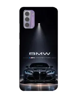 Чехол для Nokia G42 с картинкой «BMW сквозь ночной город» Чехол для Nokia G42 с картинкой «BMW сквозь ночной город»