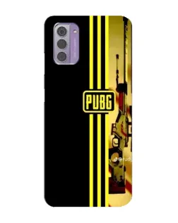 Чехол для Nokia G42 с картинкой «PUBG — камуфляжный шлем»