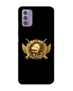 Чехол для Nokia G42 с картинкой «PUBG — оранжевый градиент»