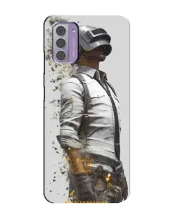 Чехол для Nokia G42 с картинкой «PUBG — боец в пыли»