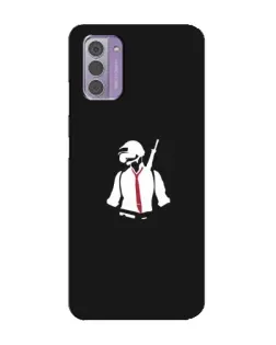 Чехол для Nokia G42 с картинкой «PUBG — силуэт воина»