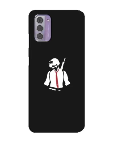 Чехол для Nokia G42 с картинкой «PUBG — силуэт воина» Чехол для Nokia G42 с картинкой «PUBG — силуэт воина»