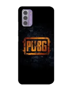 Чехол для Nokia G42 с картинкой «PUBG — золотой логотип»