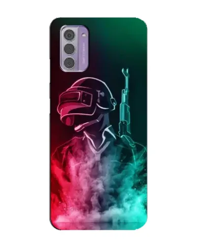 Чехол для Nokia G42 с картинкой «PUBG — огненный воин» Чехол для Nokia G42 с картинкой «PUBG — огненный воин»