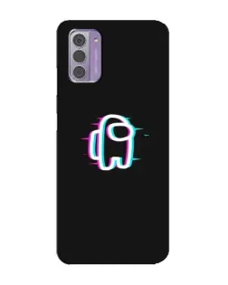 Чехол для Nokia G42 с картинкой «Among Us неон»