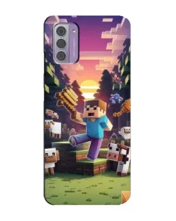 Чехол для Nokia G42 с картинкой «Стив на ферме» Чехол для Nokia G42 с картинкой «Стив на ферме»