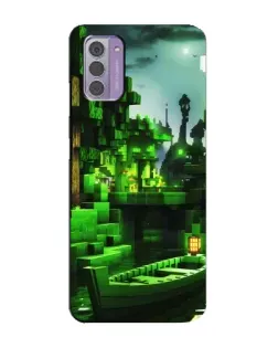 Чехол для Nokia G42 с картинкой «Minecraft лесной пейзаж»
