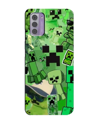 Чехол для Nokia G42 с картинкой «Криперы Minecraft»