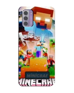 Чехол для Nokia G42 с картинкой «Minecraft герои игры»