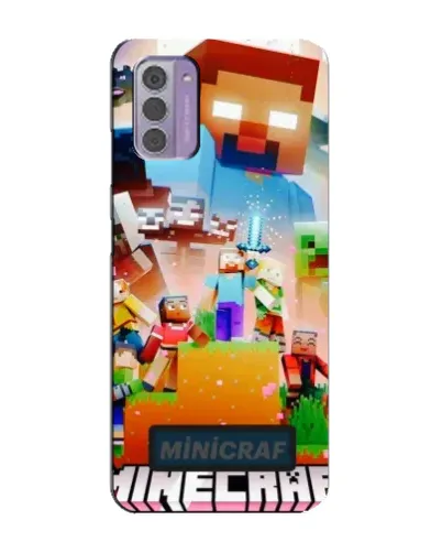 Чехол для Nokia G42 с картинкой «Minecraft герои игры»