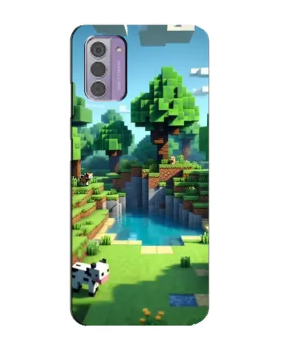 Чехол для Nokia G42 с картинкой «Minecraft летний день»