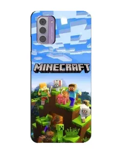 Чехол для Nokia G42 с картинкой «Minecraft классический мир»