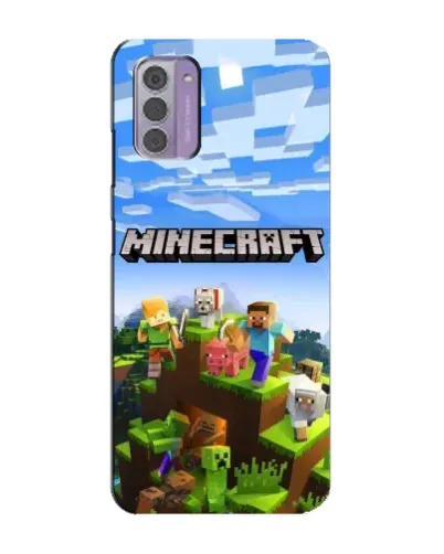 Чехол для Nokia G42 с картинкой «Minecraft классический мир»