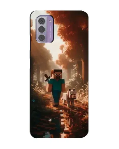 Чехол для Nokia G42 с картинкой «Стив в лесу»