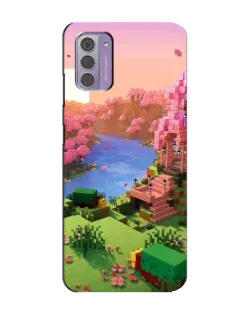 Чехол для Nokia G42 с картинкой «Розовое дерево Minecraft»