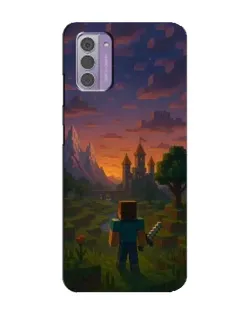 Чехол для Nokia G42 с картинкой «Стив у башни»