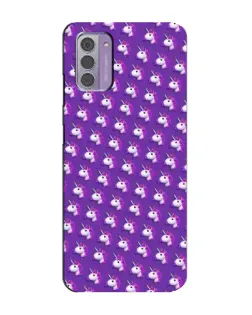 Чехол для Nokia G42 с картинкой «Единороги на фиолетовом»