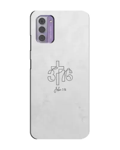Чехол для Nokia G42 с картинкой «Иоанна 3:16 Крест» Чехол для Nokia G42 с картинкой «Иоанна 3:16 Крест»