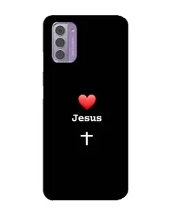 Чохол для Nokia G42 з картинкою «Серце - Jesus»