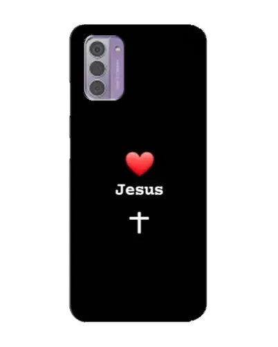 Чехол для Nokia G42 с картинкой «Сердце - Jesus» Чехол для Nokia G42 с картинкой «Сердце - Jesus»