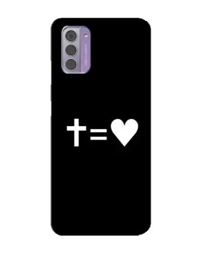 Чехол для Nokia G42 с картинкой «Крест и Сердце» Чехол для Nokia G42 с картинкой «Крест и Сердце»