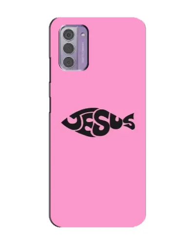 Чехол для Nokia G42 с картинкой «Розовый символ Jesus» Чехол для Nokia G42 с картинкой «Розовый символ Jesus»