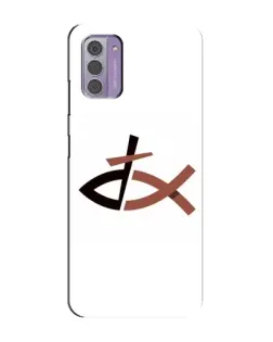 Чехол для Nokia G42 с картинкой «Рыба и крест»