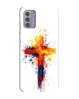Чехол для Nokia G42 с картинкой «Акварельный крест»