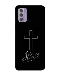 Чехол для Nokia G42 с картинкой «Графический крест Jesus»