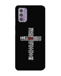 Чехол для Nokia G42 с картинкой «Текстовый крест»