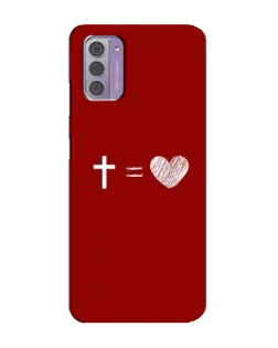 Чехол для Nokia G42 с картинкой «Уравнение любви»