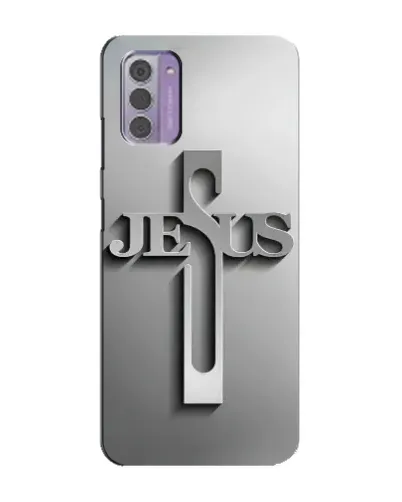 Чехол для Nokia G42 с картинкой «Металлический крест Jesus» Чехол для Nokia G42 с картинкой «Металлический крест Jesus»