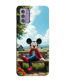 Чехол для Nokia G42 с картинкой «Микки на скамейке»