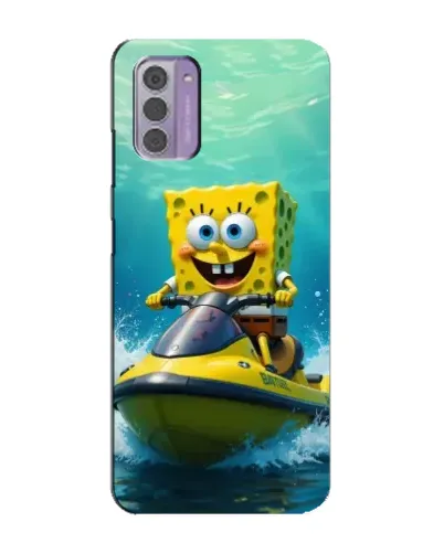 Чехол для Nokia G42 с картинкой «Спанч Боб на гидроцикле» Чехол для Nokia G42 с картинкой «Спанч Боб на гидроцикле»