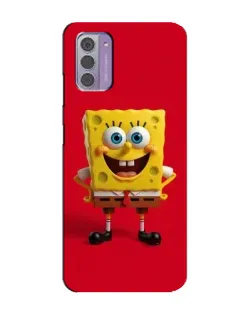 Чехол для Nokia G42 с картинкой «Спанч Боб на красном»
