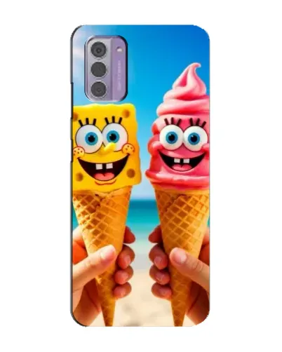 Чехол для Nokia G42 с картинкой «Спанч Боб мороженое» Чехол для Nokia G42 с картинкой «Спанч Боб мороженое»