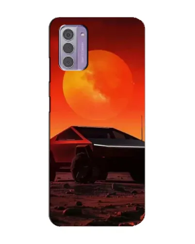 Чехол для Nokia G42 с картинкой «Cybertruck на Марсе»