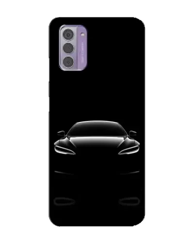 Чехол для Nokia G42 с картинкой «Силуэт Tesla Night»